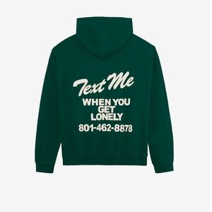 Lonely Ghost Text Me When You Get Lonely Hoodie White